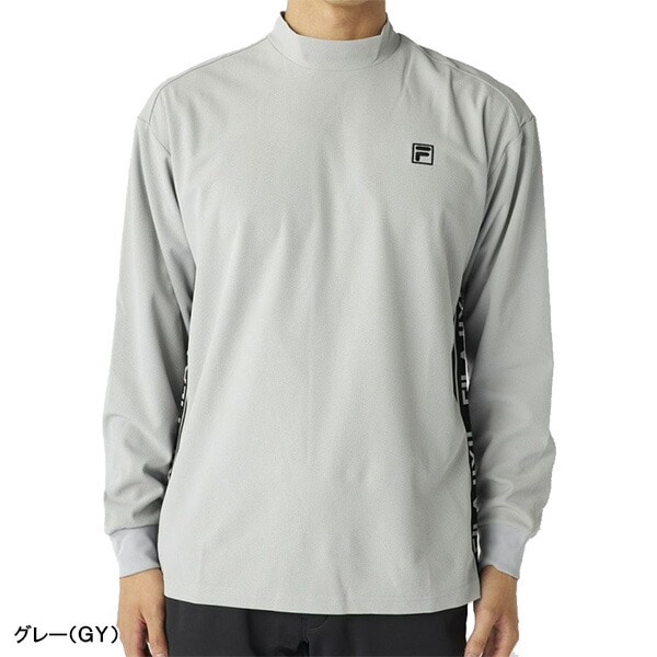 フィラ ゴルフ 長袖 モックネックシャツ バックプリント メンズ 785-510 トップス ゴルフウェア 2025年秋冬モデル FILA GOLF 秋冬ウェア 785510