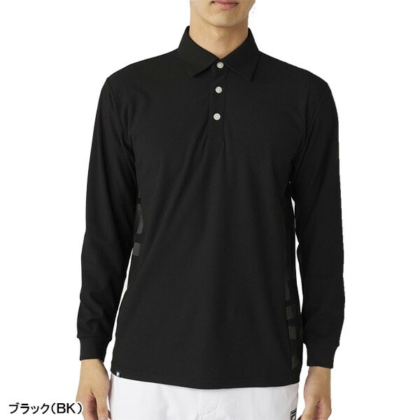 フィラ ゴルフ 長袖 ポロシャツ サイドロゴ メンズ 785-560 トップス ゴルフウェア 2025年秋冬モデル FILA GOLF 秋冬ウェア 785560