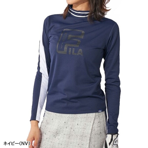 【レディース】フィラ ゴルフ 長袖 モックネックシャツ 792-503 トップス ゴルフウェア 秋冬モデル FILA GOLF 秋冬ウェア 792503 女性用 UVカット 保温