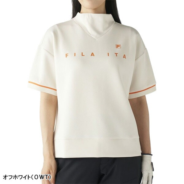 【レディース】フィラ ゴルフ 半袖 プルオーバー 795-600 ゴルフウェア 2025年秋冬モデル FILA GOLF 秋冬ウェア 795600 女性用 レイヤード トレーナー