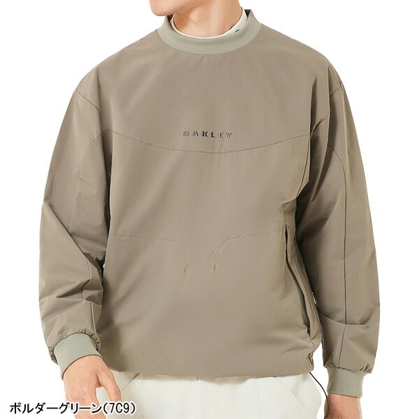 オークリー 長袖 プルオーバー ウィンドジャケット アンデュレイト クルージャケット メンズ FOA408139 アウター ゴルフウェア 2025年秋冬モデル Oakley Undulate Crew Jacket 秋冬ウェア ブルゾン