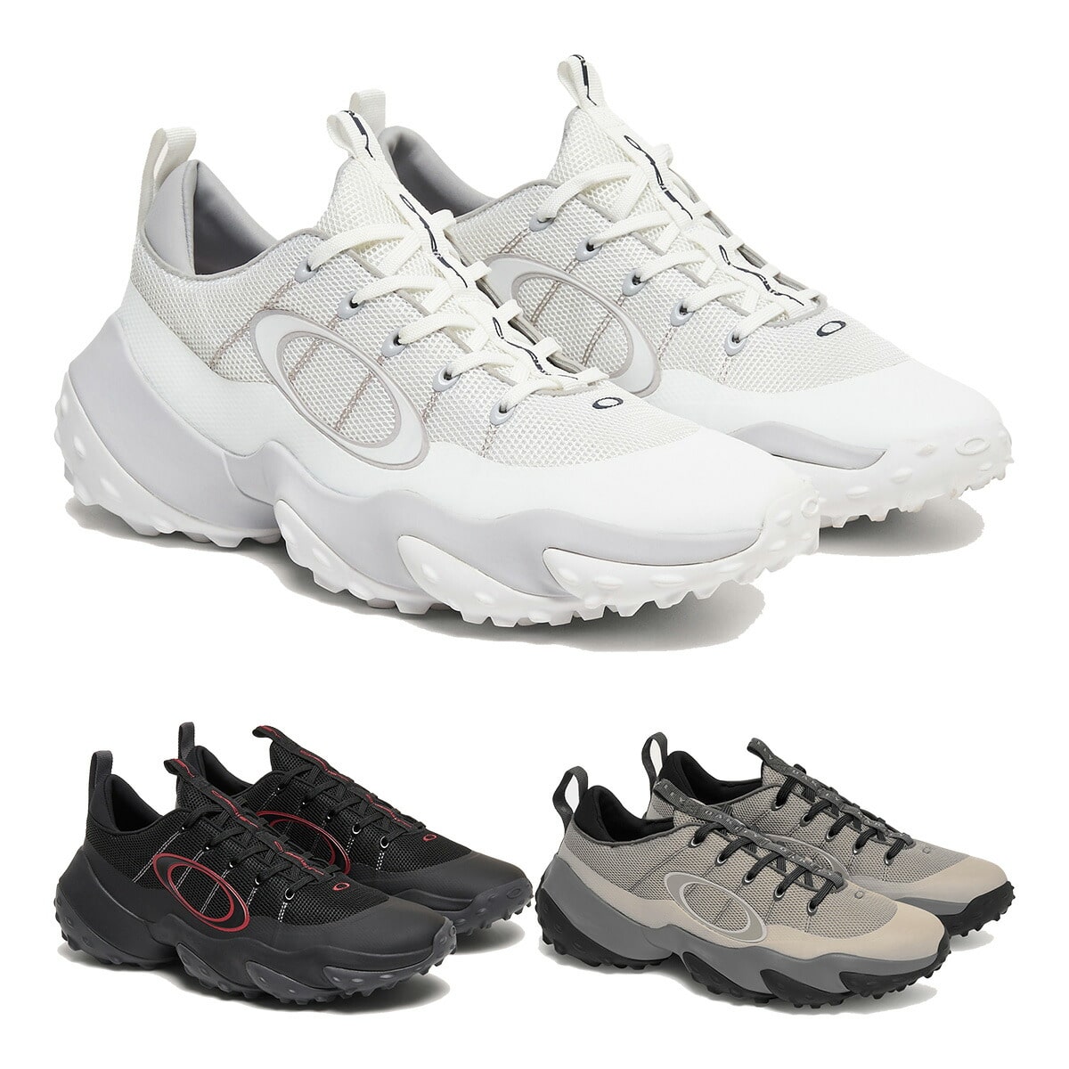 オークリー ゴルフシューズ エッジフレックス スパイクレスシューズ メンズ FOF100538 OAKLEY Oakley Edge Flex 靴 7.0(25.0cm) ホワイト(100)