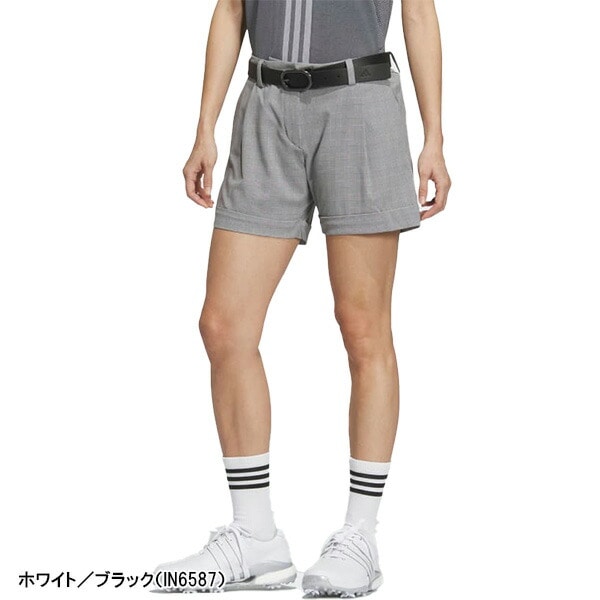 【レディース】アディダス ゴルフ ショートパンツ ULT365 ミニチェックストレッチショーツ IKJ58 IN6586 IN6587 IV9176 2024年春夏モデル adidas golf 春夏ウェア 短パン 女性用