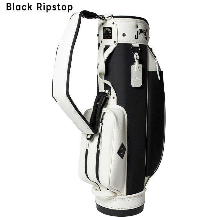 ジョーンズ ゴルフ 8.5型 JONES RIDER Black Ripstop ライダー キャディバッグ ゴルフバッグ カートタイプ 2025年春夏モデル JONES GOLF - Black Ripstop