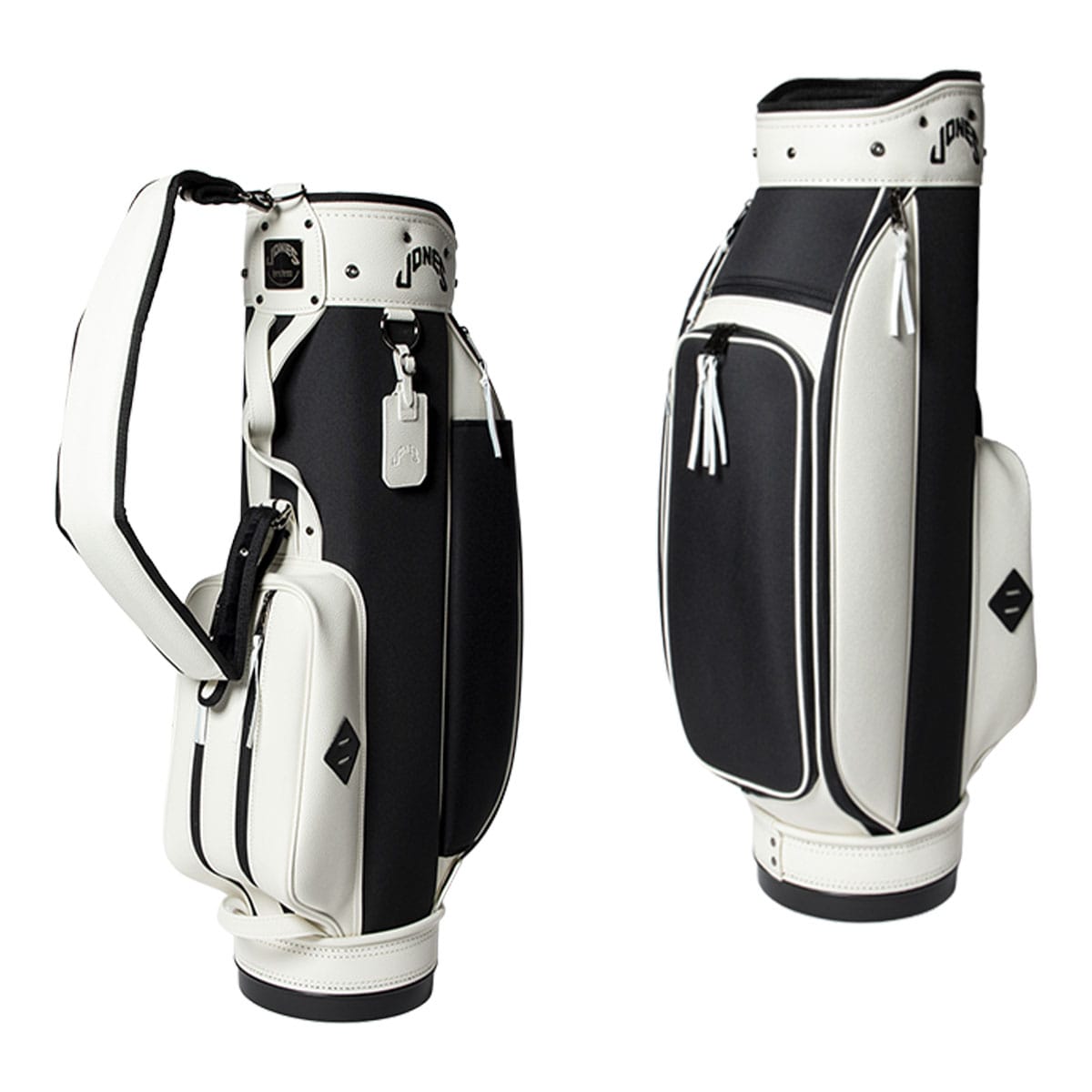 ジョーンズ ゴルフ 8.5型 JONES RIDER Black Ripstop ライダー キャディバッグ ゴルフバッグ カートタイプ 2025年春夏モデル JONES GOLF - Black Ripstop