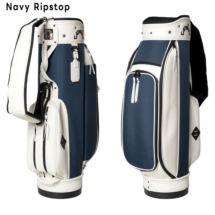 ジョーンズ ゴルフ 8.5型 JONES RIDE Ripstop キャディバッグ カートタイプ 2025年春夏モデル JONES GOLF - Navy Ripstop