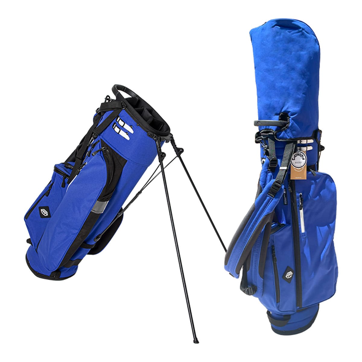 ジョーンズ ゴルフ 8.5型 JONES Trouper 3.0 Cobalt Blue/Black トゥルーパー キャディバッグ ゴルフバッグ スタンドタイプ 2025年春夏モデル JONES GOLF - Cobalt Blue/Black