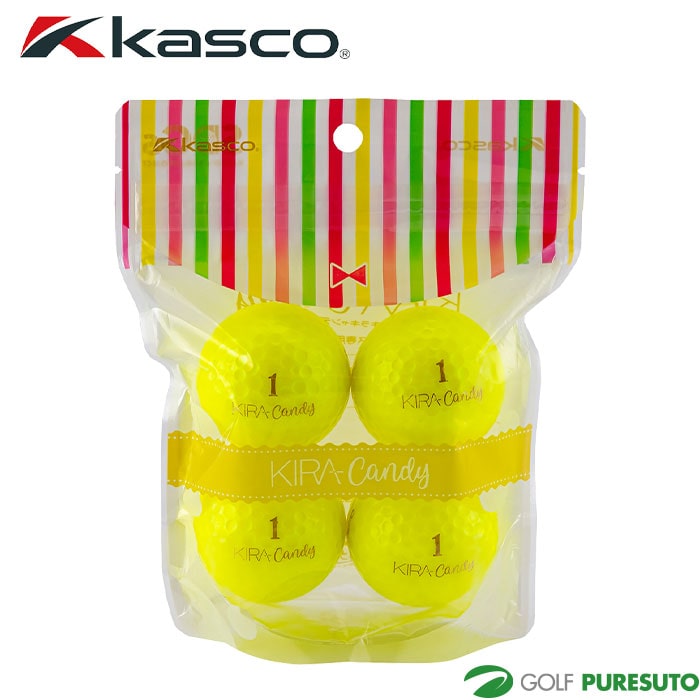 キャスコ ゴルフ KIRA Candy ゴルフボール 1パック（4球） ●2025年モデル● kasco GOLF 日本正規品