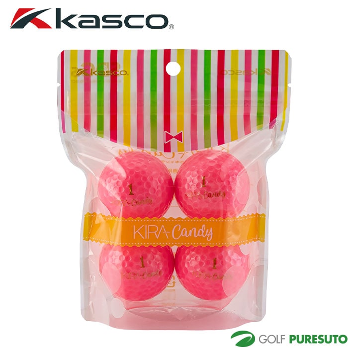 キャスコ ゴルフ KIRA Candy ゴルフボール 1パック（4球） ●2025年モデル● kasco GOLF 日本正規品