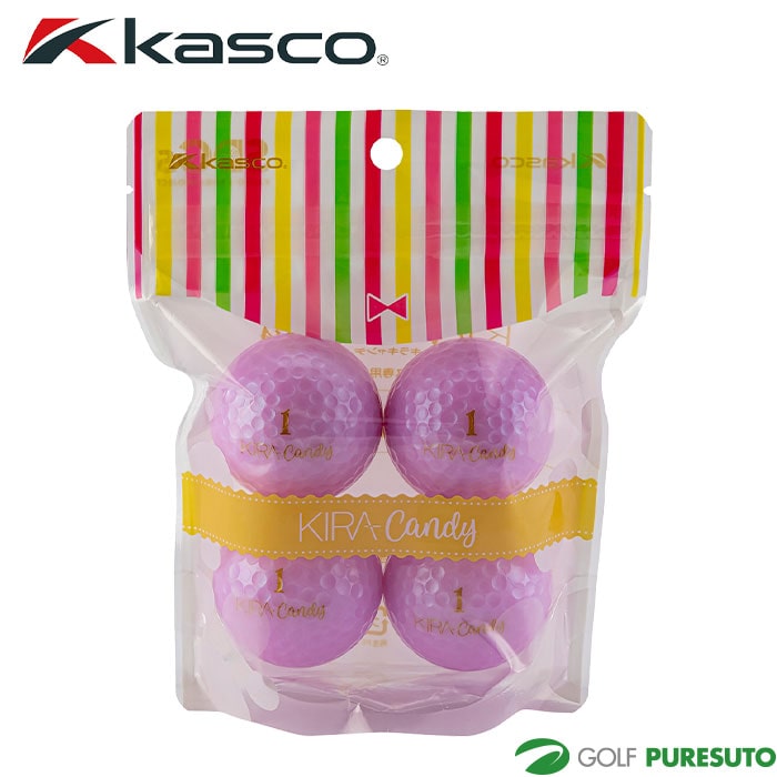 キャスコ ゴルフ KIRA Candy ゴルフボール 1パック(4球) ●2025年モデル● kasco GOLF 日本正規品