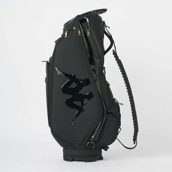 カッパ ゴルフ 9.0型 キャディバッグ カート式 カートタイプ ユニセックス KP-CB0001 615-974 615974 メンズ レディース 2025年モデル Kappa GOLF - ブラック(BK)
