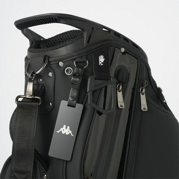 カッパ ゴルフ 9.0型 キャディバッグ カート式 カートタイプ ユニセックス KP-CB0001 615-974 615974 メンズ レディース 2025年モデル Kappa GOLF - ブラック(BK)