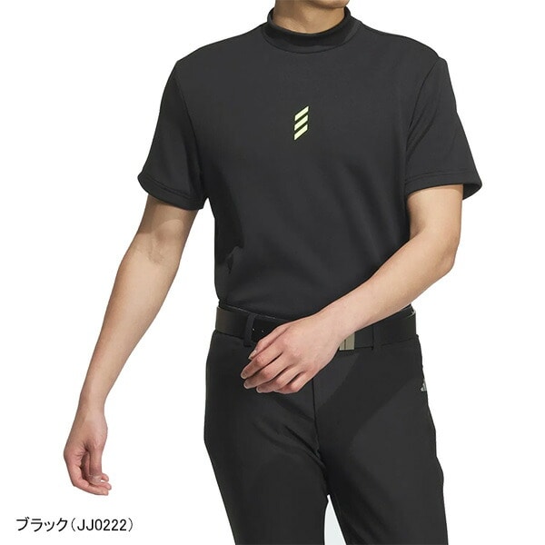 アディダス ゴルフ 半袖 モックネックシャツ コードカオス メンズ KSL87 JJ0221／JJ0222／JJ0224 トップス ゴルフウェア 2024年秋冬モデル adidas golf 秋冬ウェア 春夏ウェア
