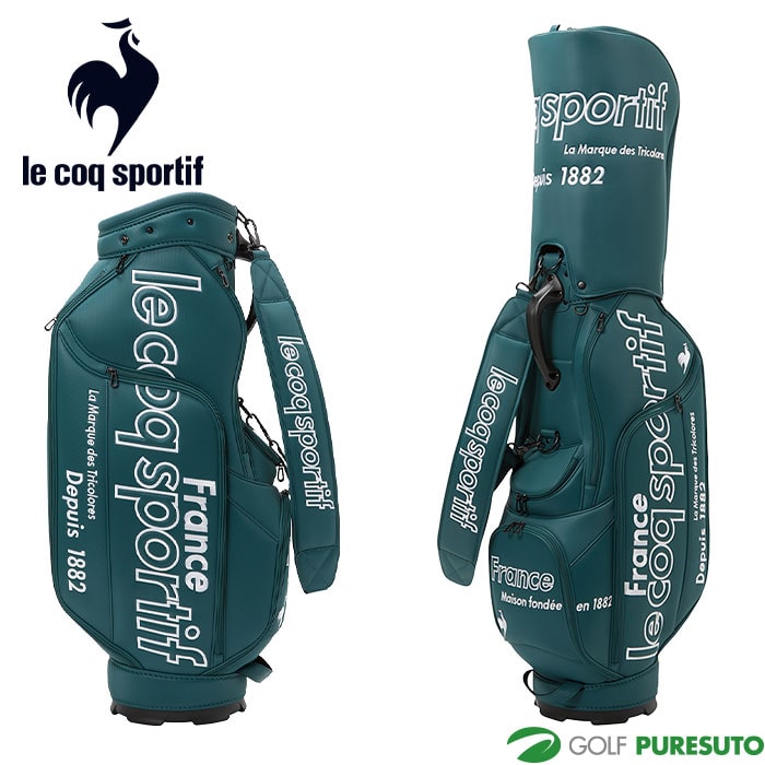 ルコックスポルティフ ゴルフ 9.5型 マットシンプルデザイン 大口径 キャディバッグ LG4FCB02M ゴルフバッグ カートタイプ  2025年秋冬モデル le coq sportif GOLF