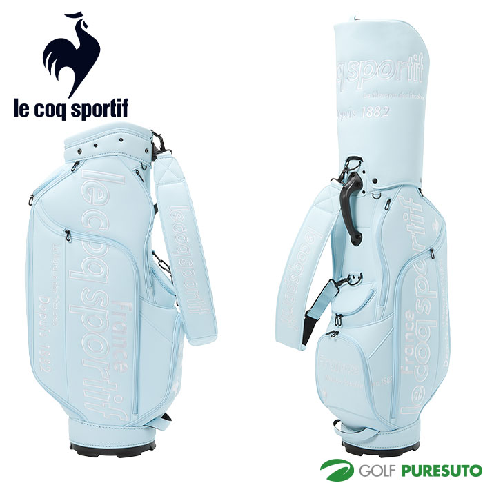 ルコックスポルティフ ゴルフ 9.5型 マットシンプルデザイン 大口径 キャディバッグ LG4FCB02M ゴルフバッグ カートタイプ  2025年秋冬モデル le coq sportif GOLF
