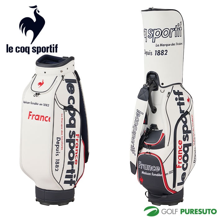 ルコックスポルティフ ゴルフ 9.5型 マットシンプルデザイン 大口径 キャディバッグ LG4FCB02M ゴルフバッグ カートタイプ  2025年秋冬モデル le coq sportif GOLF