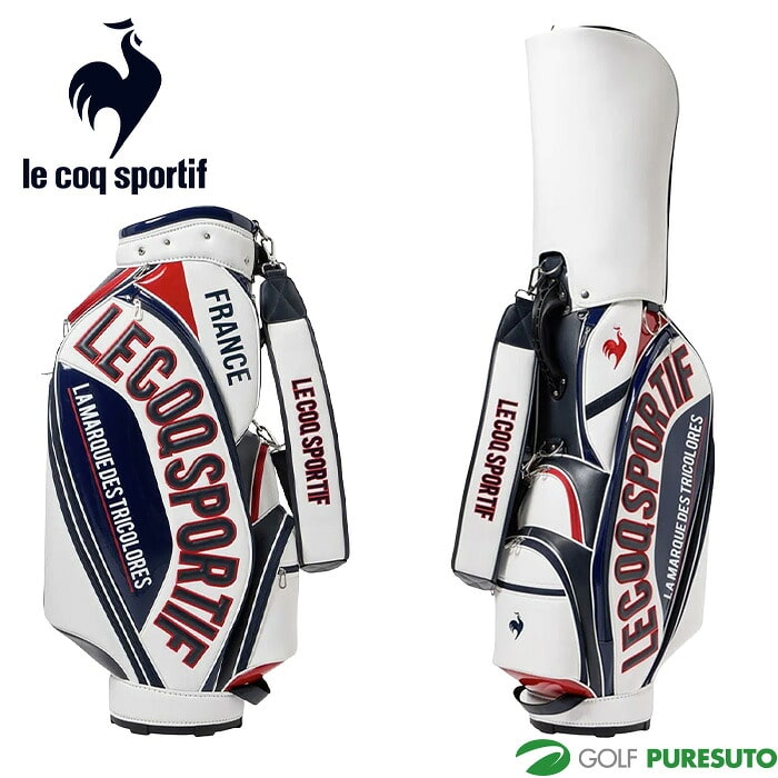 ルコックスポルティフ ゴルフ 9.5型 グラフィックデザイン 大口径 キャディバッグ LG6SCB02M ゴルフバッグ カートタイプ  2026年モデル le coq sportif GOLF