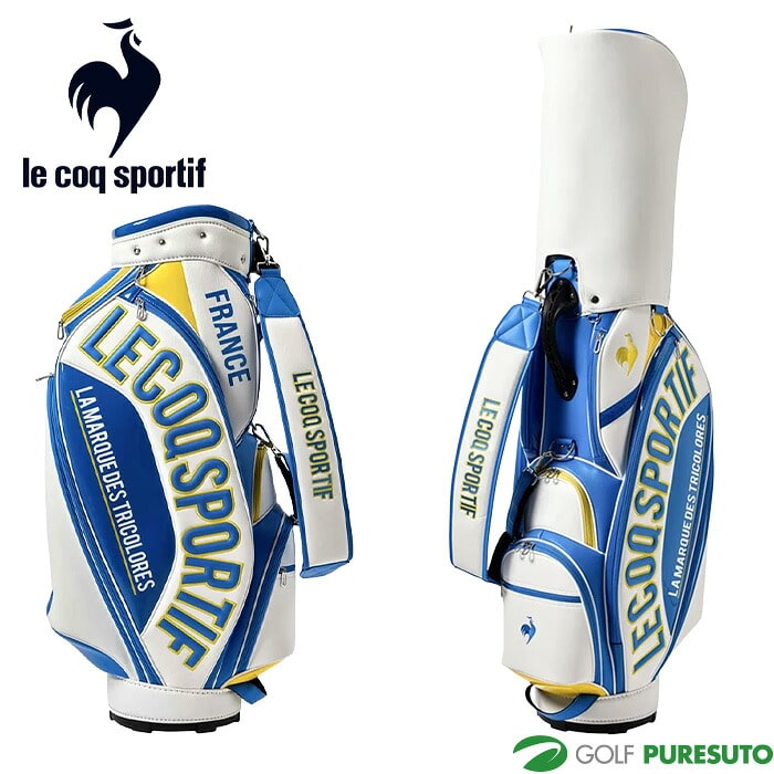 ルコックスポルティフ ゴルフ 9.5型 グラフィックデザイン 大口径 キャディバッグ LG6SCB02M ゴルフバッグ カートタイプ  2026年モデル le coq sportif GOLF