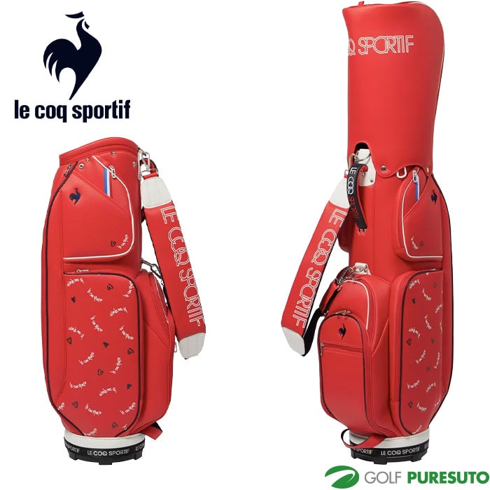 ルコックスポルティフ ゴルフ 8.5型 軽量 飛び柄デザイン キャディバッグ LG5FCB03L ゴルフバッグ カートタイプ 2025年秋冬モデル le coq sportif GOLF