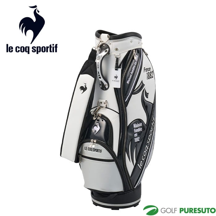 ルコックスポルティフ ゴルフ 9.0型 ビッグロゴデザイン 大口径 キャディバッグ LG5SCB10M ゴルフバッグ カートタイプ 2025年春夏モデル le coq sportif GOLF