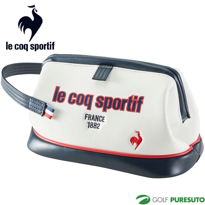 ルコックスポルティフ ゴルフ がま口開口 マグネットカートポーチ メンズ LG5STT42M ゴルフバッグ 2025年春夏モデル le coq sportif GOLF