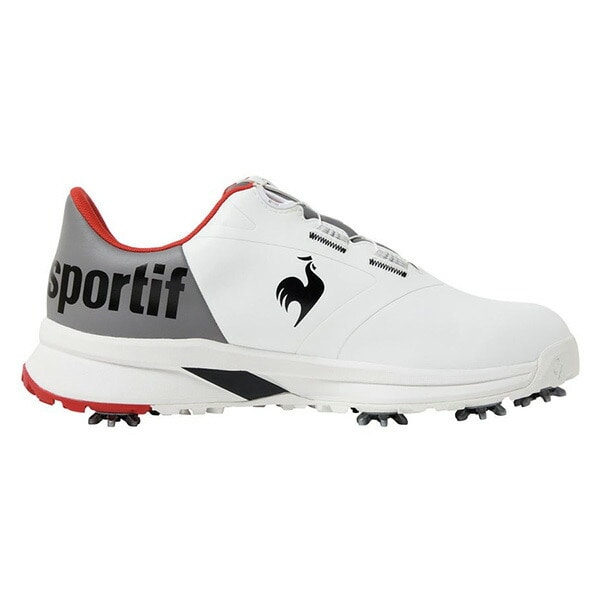ルコックスポルティフ ゴルフ ゴルフシューズ パトゥール PARTOUR ダイヤル式 スパイク付き 武井壮着用 メンズ LG5FCS00M 2025年秋冬モデル le coq sportif golf 靴 3E相当 25.0cm ホワイト×グレー(WHGY)