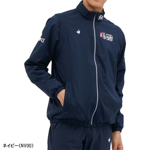 ルコックスポルティフ ゴルフ 長袖 フルジップ ブルゾン ヒートナビ 2WAY ベスト メンズ LG5FWB00M アウター ジャケット ゴルフウェア 2025年秋冬モデル le coq sportif golf 秋冬ウェア 袖取り外し可能