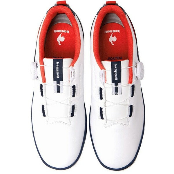 ルコックスポルティフ ゴルフ ゴルフシューズ ブランテ スパイクレス ダイヤル ダイヤル式 スパイクレスシューズ 3E相当 ユニセックス LG6SCS01U 2026年春夏モデル le coq sportif golf BLANCETE SPIKLESS DIAL 靴 メンズ レディース 24.5cm ネイビー/ホワイト(NVWH)