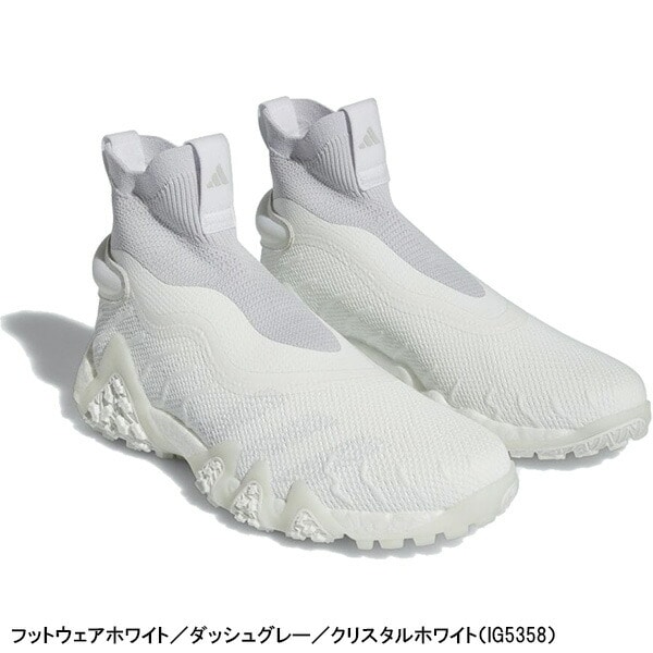 アディダスゴルフ ゴルフシューズ コードカオス レースレス スパイクレス メンズ LIJ23 H06478/IG5358/GV6907 2E相当 2023年秋冬モデル adidas CODECHAOS LACELESS GOLF 靴 24.5cm グレーツー…(H06478)