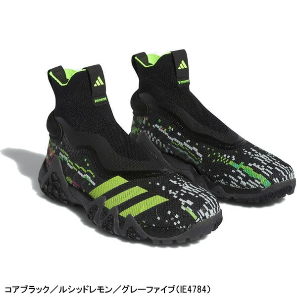 アディダスゴルフ ゴルフシューズ コードカオス レースレス スパイクレス グリッチ メンズ MCH13 IE4784 2E相当 2023年秋冬モデル adidas CODECHAOS LACELESS GLITCH GOLF 靴