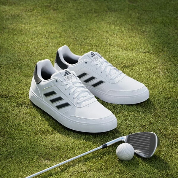 アディダス ゴルフシューズ レトロクロス 24 スパイクレスシューズ 2E相当 MCQ33 2024年秋冬モデル adidas golf 靴 ID8694/IG3277/IG3278/IG3279 紐タイプ シューレース メンズ レディース ユニセックス 小さいサイズ 22.0cm Cホワイト/Cホワイト…(IG3279)