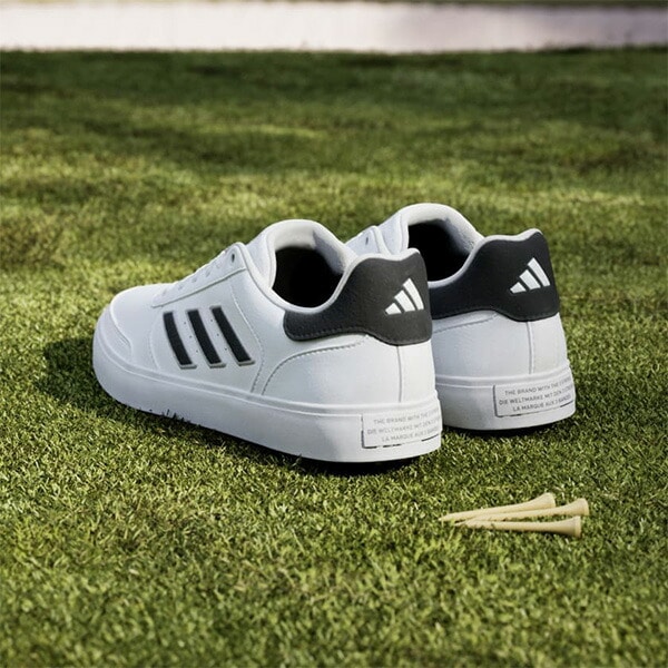 アディダス ゴルフシューズ レトロクロス 24 スパイクレスシューズ 2E相当 MCQ33 2024年秋冬モデル adidas golf 靴 ID8694/IG3277/IG3278/IG3279 紐タイプ シューレース メンズ レディース ユニセックス 小さいサイズ 22.0cm Cホワイト/Cホワイト…(IG3279)