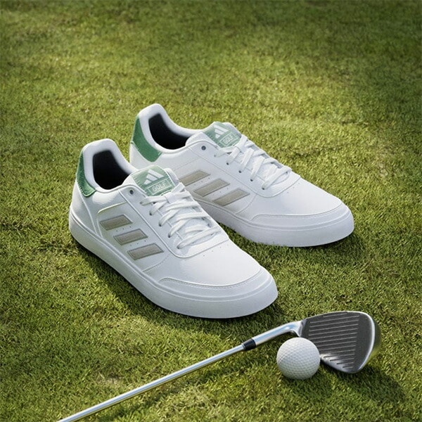 アディダス ゴルフシューズ レトロクロス 24 スパイクレスシューズ 2E相当 MCQ33 2024年秋冬モデル adidas golf 靴 ID8694/IG3277/IG3278/IG3279 紐タイプ シューレース メンズ レディース ユニセックス 小さいサイズ 22.0cm Cホワイト/Cホワイト…(IG3279)