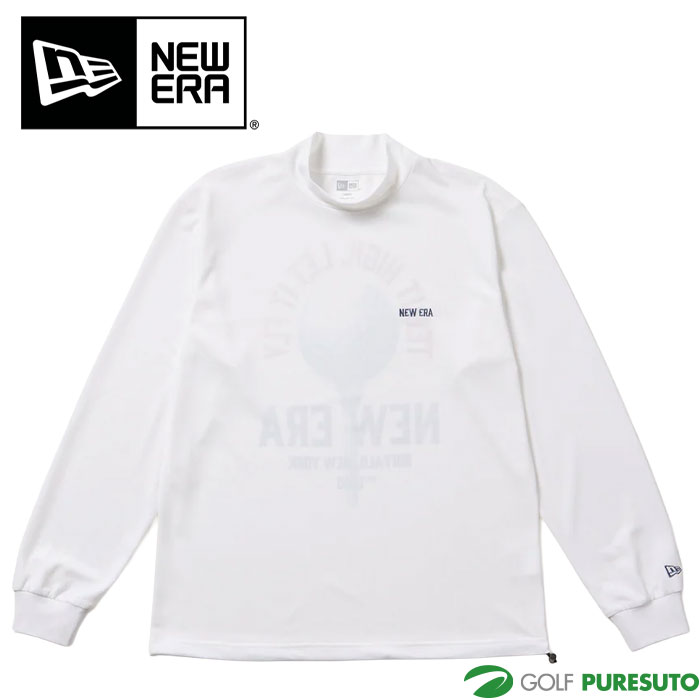 ニューエラ ゴルフ 長袖 ハイネック 鹿の子 Tシャツ ゴルフボール 14669869/14669870 ゴルフウェア トップス 2025年秋冬モデル NEWERA GOLF