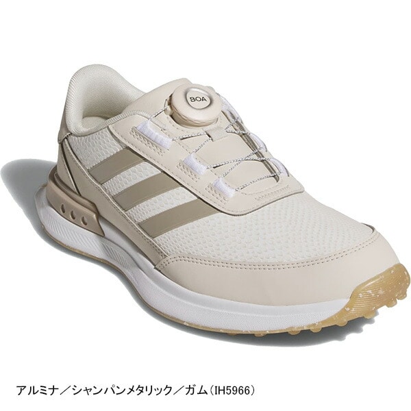 【レディース】アディダス ゴルフ ゴルフシューズ ウィメンズ S2G SL ボア 25 NKB78 IH5965/IH5966 2E相当 スパイクレスシューズ adidas golf 女性用 ダイヤル式 BOA 22.0cm アルミナ/Cメタリック…(IH5966)
