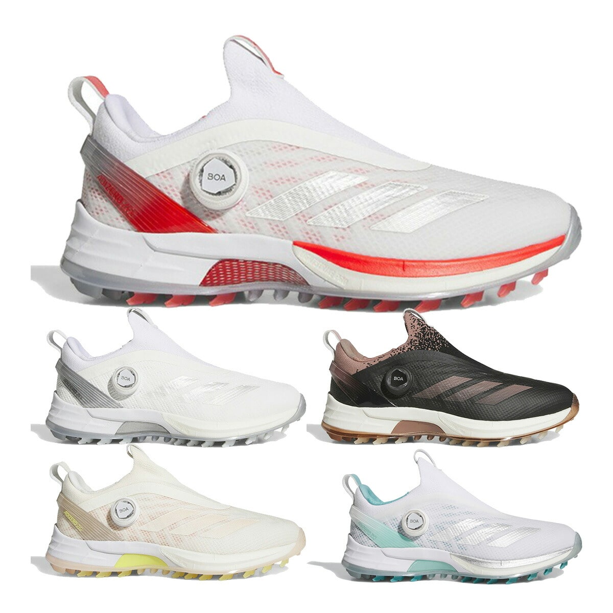 【レディース】アディダス ゴルフ ゴルフシューズ ウィメンズ アディゼロ ゼットジー ZG 25 ボア スパイクレスシューズ NLK62 2E相当 2025年春夏モデル adidas golf 靴 IH9893/IH9891/IH9892/IH9894/JQ7751 W 女性用 23.0cm Fホワイト/…/グレーT(IH9891)