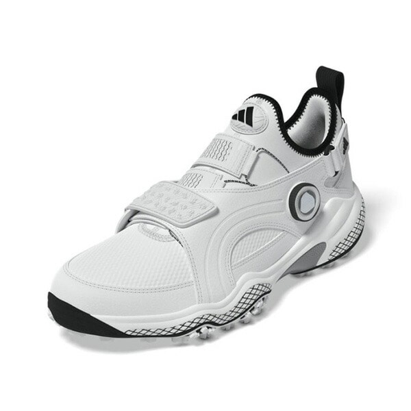 アディダス ゴルフ ゴルフシューズ コードカオス 25 ミッド ボア スパイクレスシューズ NQX22 JP5187/JP5185/JP5186/JQ7717/JR8239/JQ7718 2E相当 2025年秋冬モデル adidas golf 靴 ダイヤル式 CODECHAOS 25 MID BOA 小さいサイズ 女性用 23.0cm ホワイト/Cブラック…(JP5187)