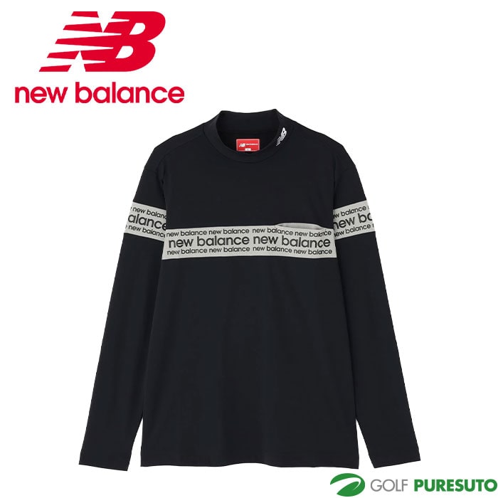 ニューバランス ゴルフ 保形性 ストレッチ 長袖 モックネック プルオーバー 012-5267002 ゴルフウェア トップス 2025年秋冬モデル Newbalance GOLF