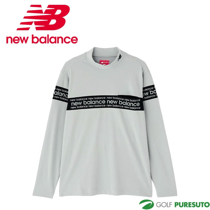 ニューバランス ゴルフ 保形性 ストレッチ 長袖 モックネック プルオーバー 012-5267002 ゴルフウェア トップス 2025年秋冬モデル Newbalance GOLF