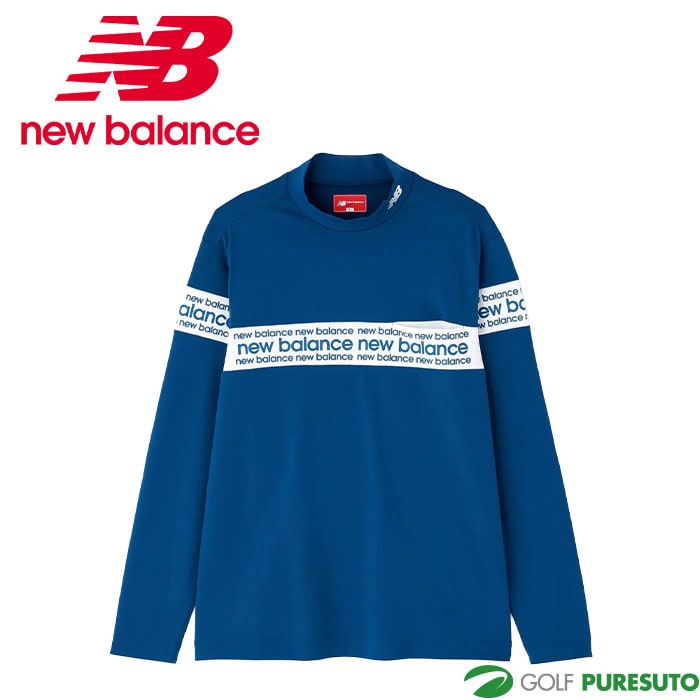 ニューバランス ゴルフ 保形性 ストレッチ 長袖 モックネック プルオーバー 012-5267002 ゴルフウェア トップス 2025年秋冬モデル Newbalance GOLF
