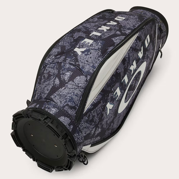 オークリー ゴルフ 9.5型 Skull Golf Bag 18.0 カートキャディバッグ FOS901967 カートタイプ ゴルフバッグ ネームプレート刻印無料! 2025年春夏モデル OAKLEY GOLF - BLACK/GREY