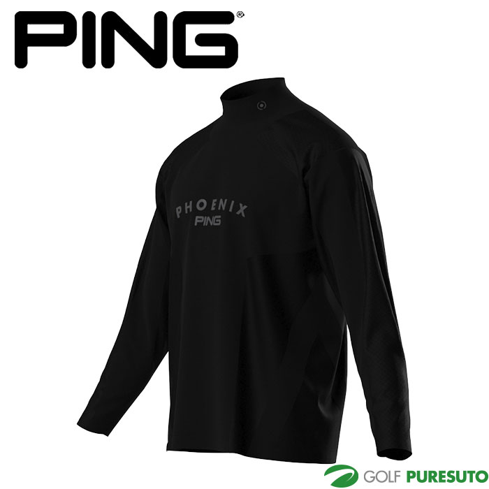 ピン ゴルフ メッシュジャカード ハイネック シャツ 621-5266801 ゴルフウェア トップス 2025年秋冬モデル PING GOLF