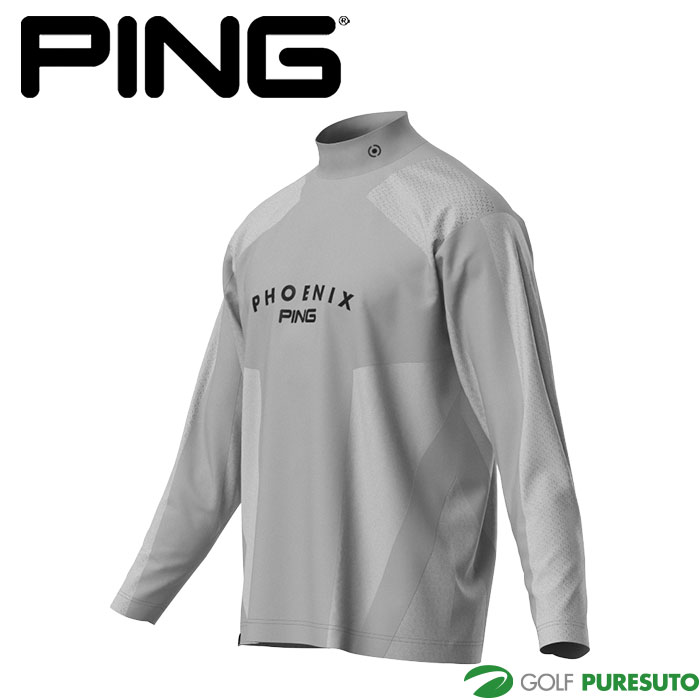 ピン ゴルフ メッシュジャカード ハイネック シャツ 621-5266801 ゴルフウェア トップス 2025年秋冬モデル PING GOLF