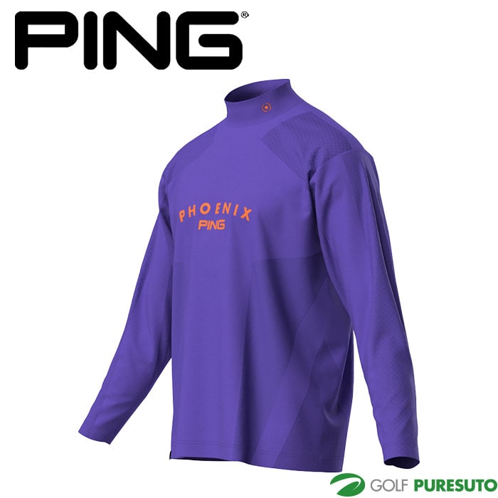 ピン ゴルフ メッシュジャカード ハイネック シャツ 621-5266801 ゴルフウェア トップス 2025年秋冬モデル PING GOLF
