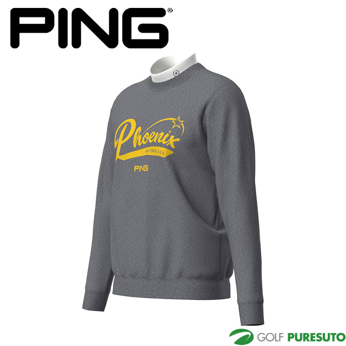 ピン ゴルフ デニムライク ジャガードニット／カノコ レイヤードツイン ニット 621-5270900 ゴルフウェア トップス 2025年秋冬モデル PING GOLF