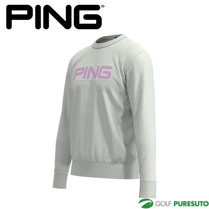 ピン ゴルフ 10カラー クルーネック ニット プルオーバー 621-5270903 ゴルフウェア トップス 2025年秋冬モデル PING GOLF