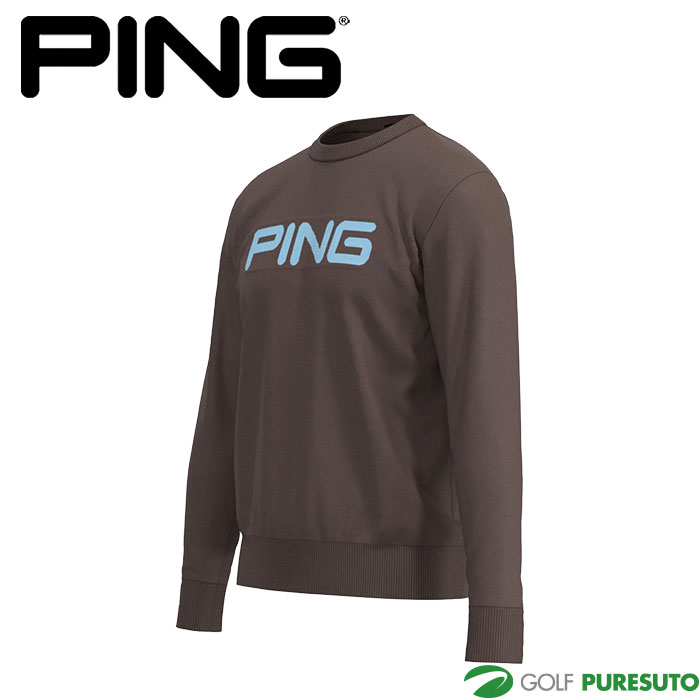 ピン ゴルフ 10カラー クルーネック ニット プルオーバー 621-5270903 ゴルフウェア トップス 2025年秋冬モデル PING GOLF