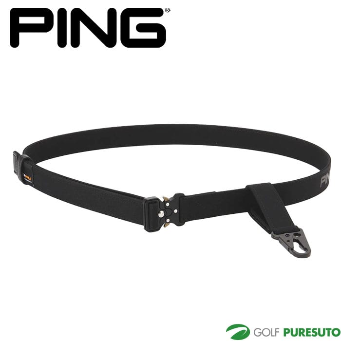 ピン ゴルフ カラビナ付きコーデュラ テープベルト  621-5282802 ゴルフウェア ベルト 2025年秋冬モデル PING GOLF