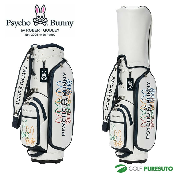 サイコバニー ゴルフ 9.0型 LOGOART カート キャディバッグ PBMG6AC5 ゴルフバッグ カートタイプ  2026年モデル PsychoBunny GOLF