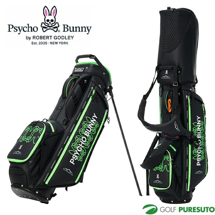 サイコバニー ゴルフ 9.0型 SUN MOUNTAIN コラボ スタンド キャディバッグ PBMG6AC7 ゴルフバッグ スタンドタイプ  2026年モデル PsychoBunny GOLF